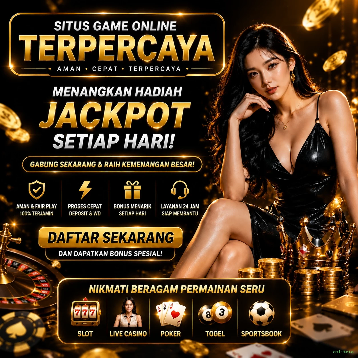 Cara Mendaftar dan Verifikasi Akun di aslitoto